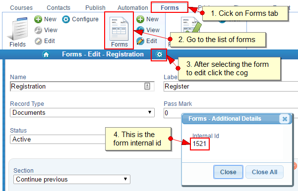 Find the Form ID