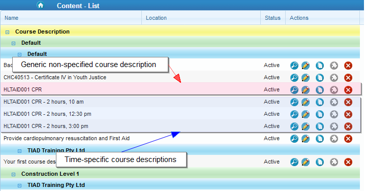 Using Course Description